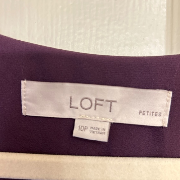 LOFT Purple Jumpsuit - Picture 2 of 4